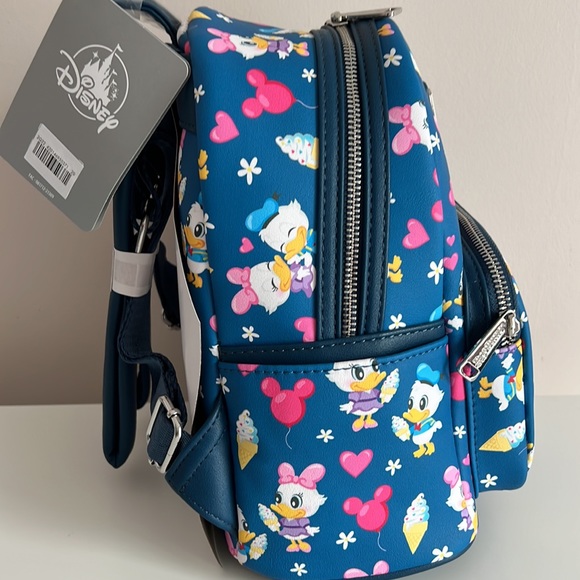 Donald & Daisy Duck Loungefly Mini Backpack & Mickey Baby cardholder bundle - Picture 11 of 11